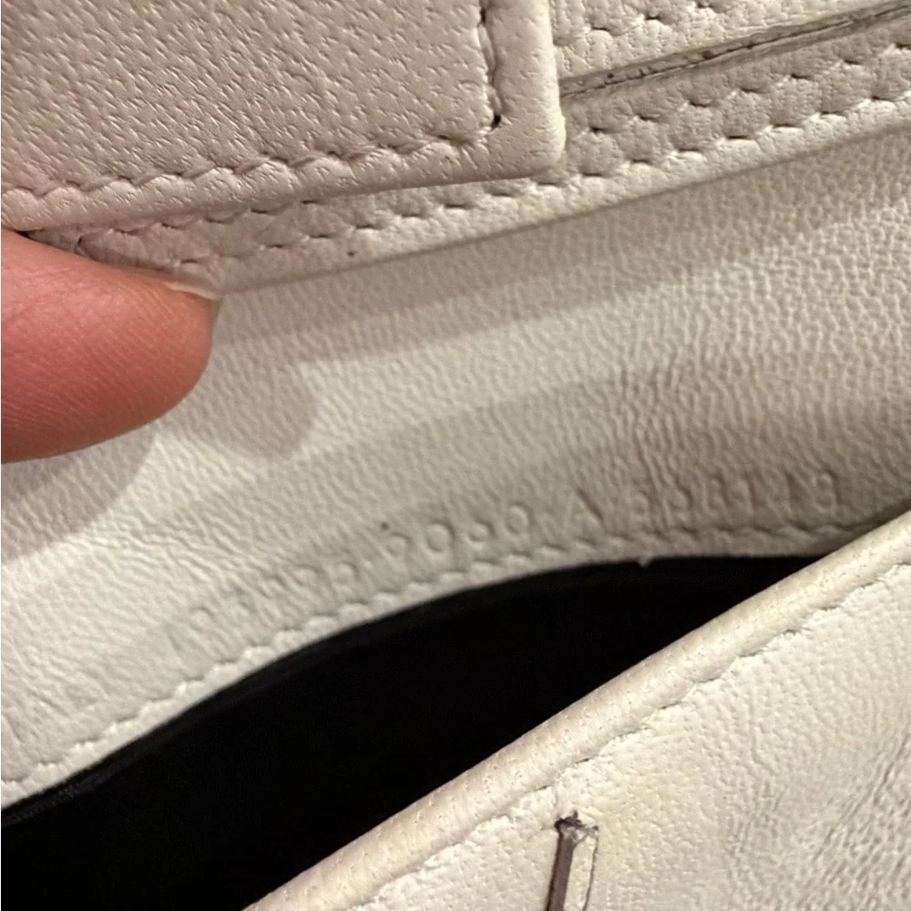 Balenciaga Cream Leather Wallet